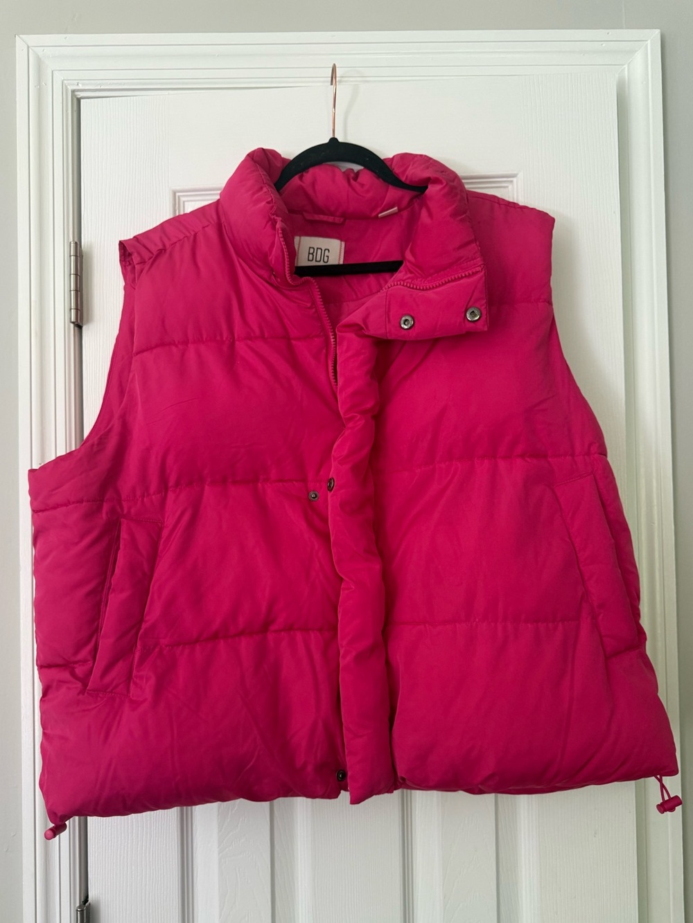 BDG Hot Pink Quilted Puffer Vest for Kids